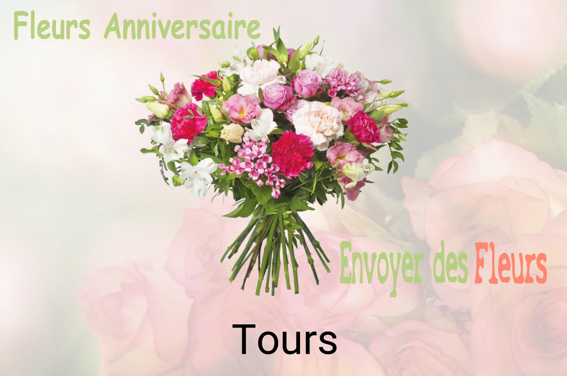 Bouquet de fleurs d’anniversaire livré à Tours