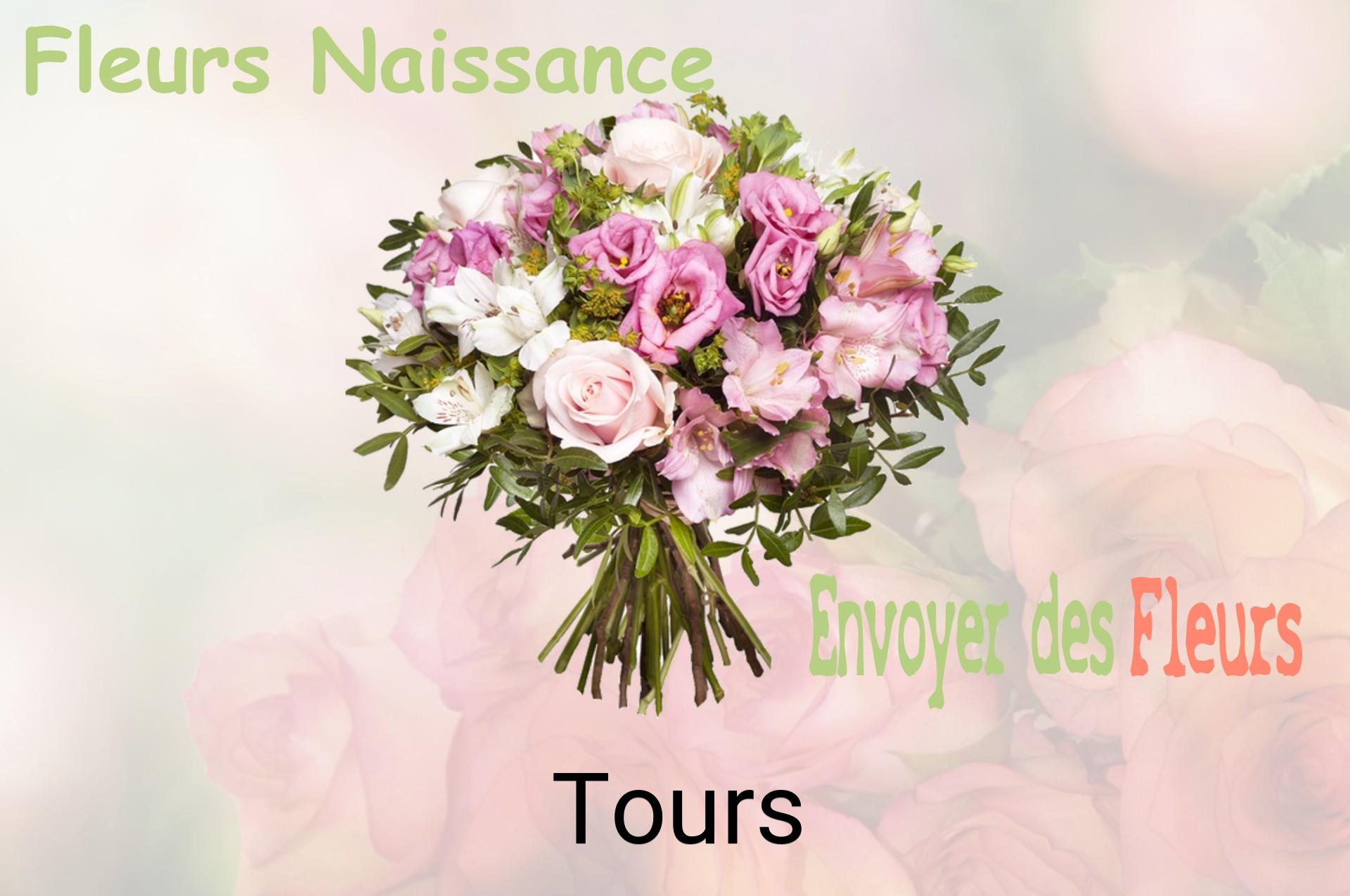 Bouquet de fleurs de naissance livré à Tours